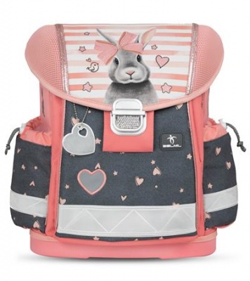 Iskolatáska, fémcsat, BELMIL "Classy Little Bunnies", nyuszi