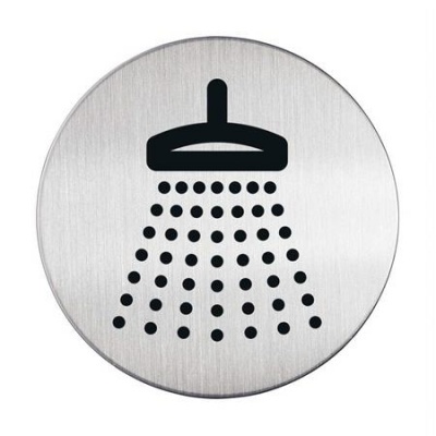 Információs piktogram, öntapadó, DURABLE "Zuhany"