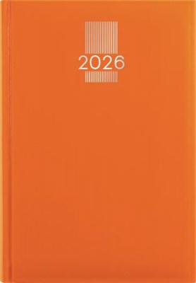 Naptár, tervező, A5, napi, DAYLINER, "MyPastel", narancs