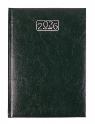 Naptár, tervező, A5, napi, VICTORIA OFFICE "Chrono", zöld (2026 évi)