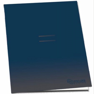 Füzet, tűzött, A4, vonalas, 52 lap, PULSE "Dark Colours"