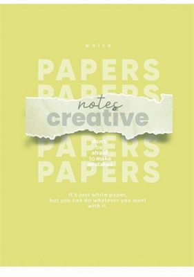 Füzet, tűzött, A4, kockás, 80 lap, SHKOLYARYK "Notes Creative", vegyes