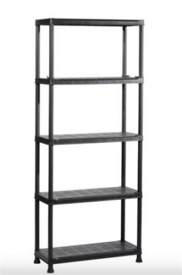 Polcrendszer, 5 polccal, 75 cm, KETER "Plus Shelf"