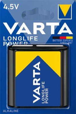 Elem, 3LR12 lapos elem, 4,5 V, 1 db, VARTA "Longlife Power"