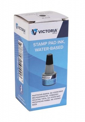 Bélyegzőfesték, 30 ml, VICTORIA OFFICE, fekete