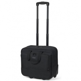Utazótáska, notebook rekesszel, kerekekkel, 16", URBAN FACTORY, fekete